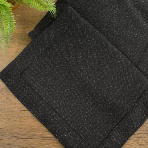 BIEŻNIK EUROFIRANY BAWEŁNIANY GRUBY STELLA 1 40 X 180 CZARNY