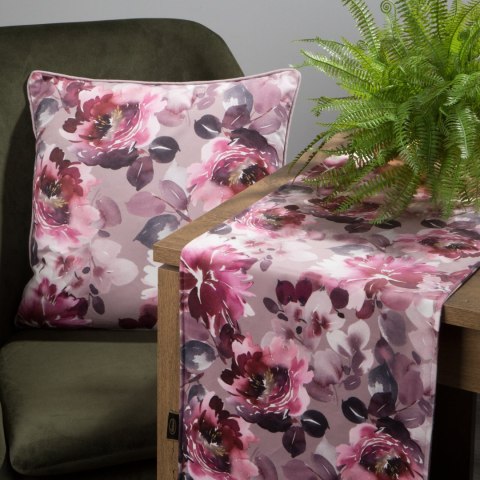 BIEŻNIK DWUSTRONNY VELVET 1 35X180 CM PUDROWY