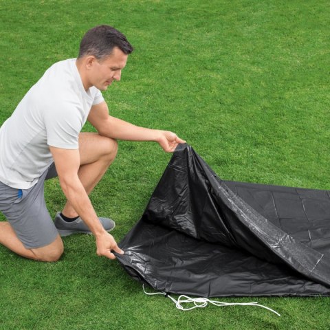 Przykrycie na basen ze stelażem śr. 305cm 58036