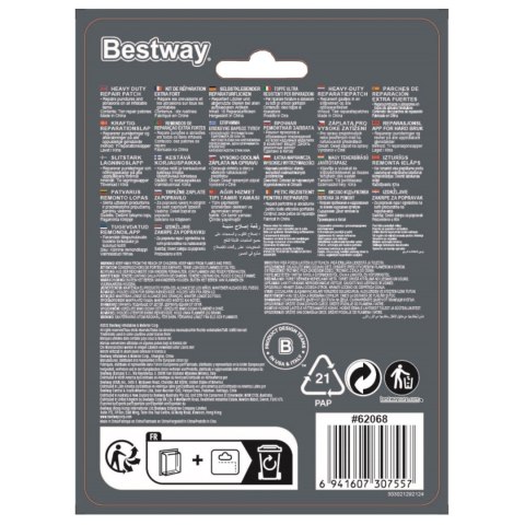 ZESTAW ŁATEK NAPRAWCZYCH 10 SZTUK BESTWAY 62068