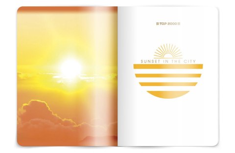 (WYCOFANE)Brulion B5 160 kartek, SUNSET kratka z marginesem TOP 2000 400113852