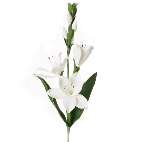 KWIAT FLORE 730 DŁ. 87 CM DŁ. Z KWIATAMI 40 CM DŁ. KWIAT 10 CM BIAŁY