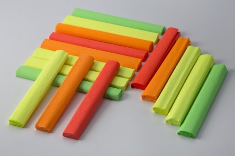 Krepina 25x200cm-fluo, zielony, 5 rolek HAPPY COLOR HA 3640 2520-205 (X)