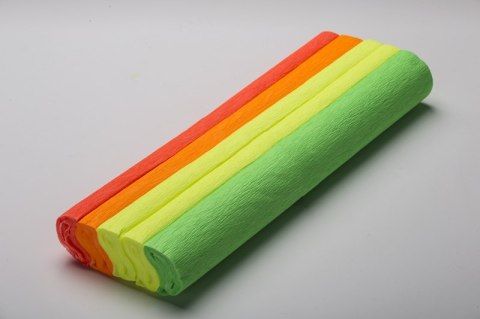 Krepina 25x200cm-fluo, zielony, 5 rolek HAPPY COLOR HA 3640 2520-205 (X)
