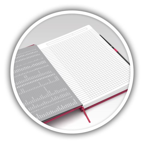 Notatnik_OXFORD SIGNATURE A5 80k 90g kobiece kolory, kratka, 40045815 100735213 pastelowe kolory