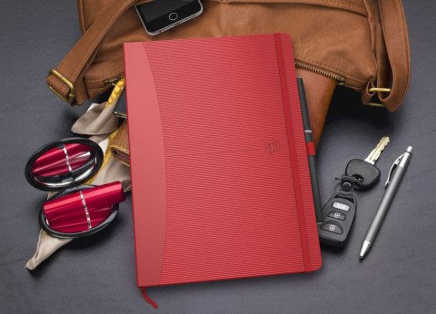 Notatnik_OXFORD SIGNATURE A5 80k 90g kobiece kolory, kratka, 40045815 100735213 pastelowe kolory