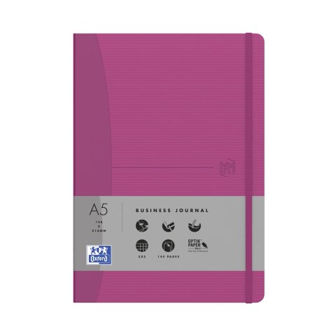 Notatnik_OXFORD SIGNATURE A5 80k 90g kobiece kolory, kratka, 40045815 100735213 pastelowe kolory