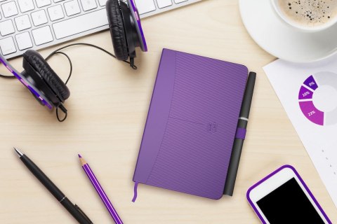 Notatnik_OXFORD SIGNATURE A6 80k 90g cielmne kolory, kratka, 100735207 (X)