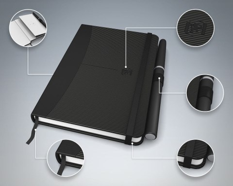 Notatnik_OXFORD SIGNATURE A6 80k 90g cielmne kolory, kratka, 100735207 (X)