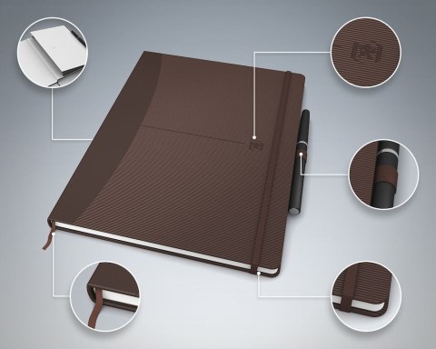 Notatnik_OXFORD SIGNATURE B5 80k 90g ciemne kolory, linia 100735214