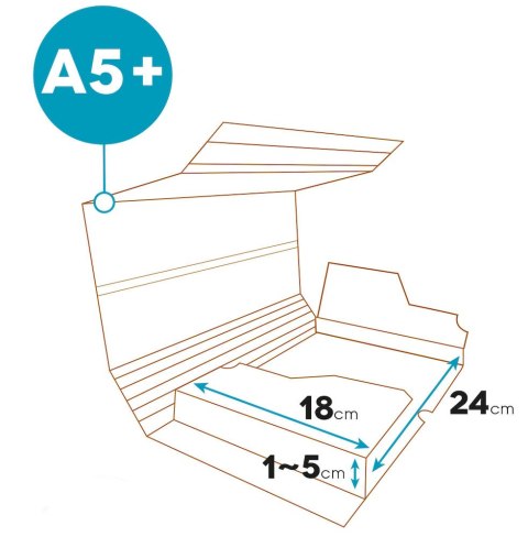 (WYCOFANE)Pudełko_pocztowe ELBA A5+ 240x180x50x10mm 400079262