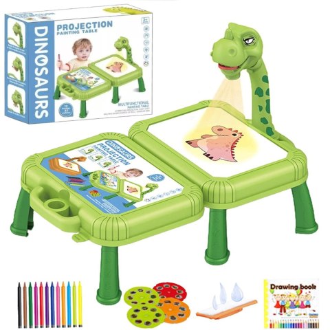 Projektor do rysowania dinozaur stolik walizka 12B