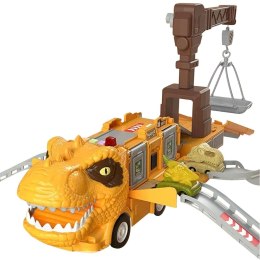 CIĘŻARÓWKA DINOZAUR Z AUTAMI T-REX AUTA DŹWIG 692A