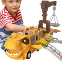 CIĘŻARÓWKA DINOZAUR Z AUTAMI T-REX AUTA DŹWIG 692A