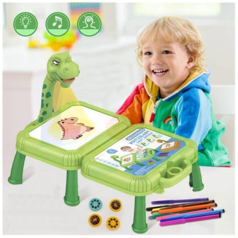 Projektor do rysowania dinozaur stolik walizka 12B