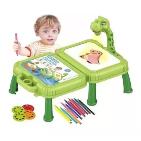 Projektor do rysowania dinozaur stolik walizka 12B