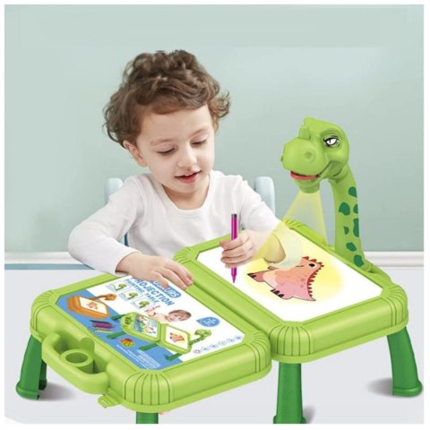 Projektor do rysowania dinozaur stolik walizka 12B