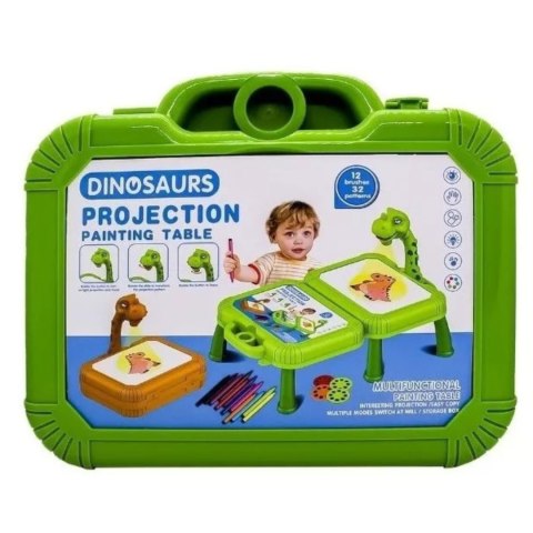 Projektor do rysowania dinozaur stolik walizka 12B