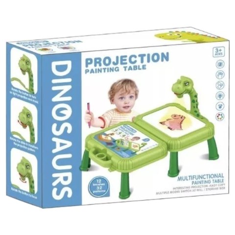 Projektor do rysowania dinozaur stolik walizka 12B