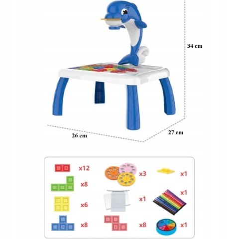 Projektor do rysowania stolik delfin tetris 200-1N