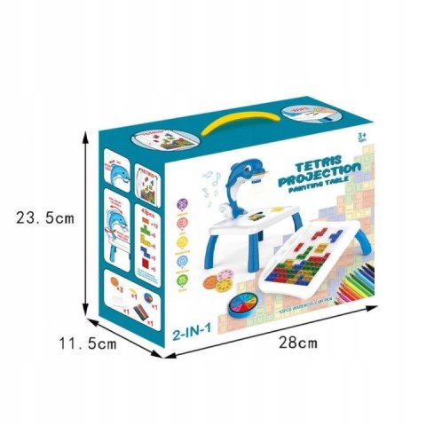Projektor do rysowania stolik delfin tetris 200-1N