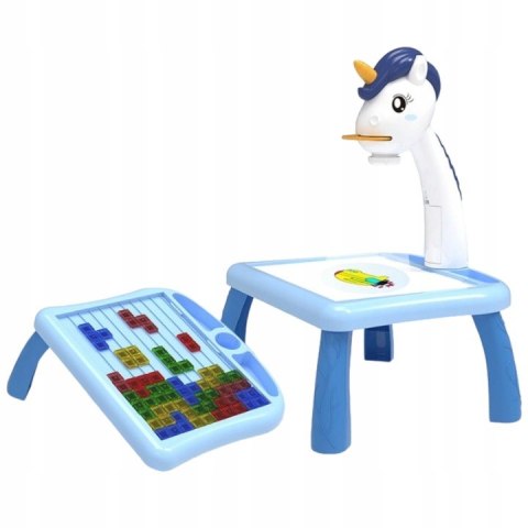 Projektor do rysowania stolik jednorożec tetris 5N