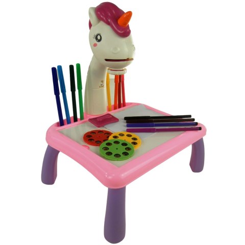 Projektor do rysowania stolik jednorożec tetris 5R