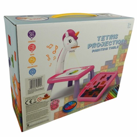 Projektor do rysowania stolik jednorożec tetris 5R