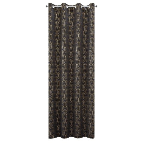 ZASŁONA GOTOWA KAJA 135X250 CM CZARNY