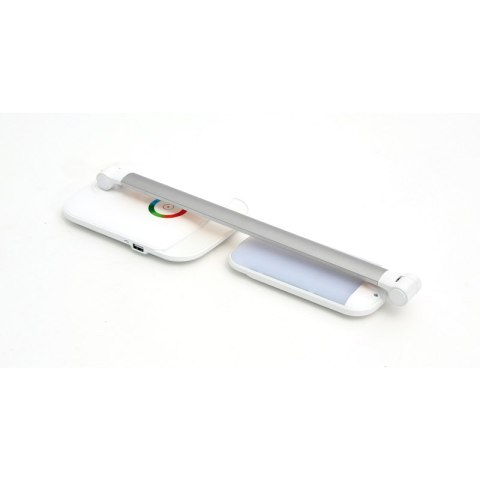 Lampka biurkowa biała LED 12W PDLQ60 USB CHARGER WHITE Platinet