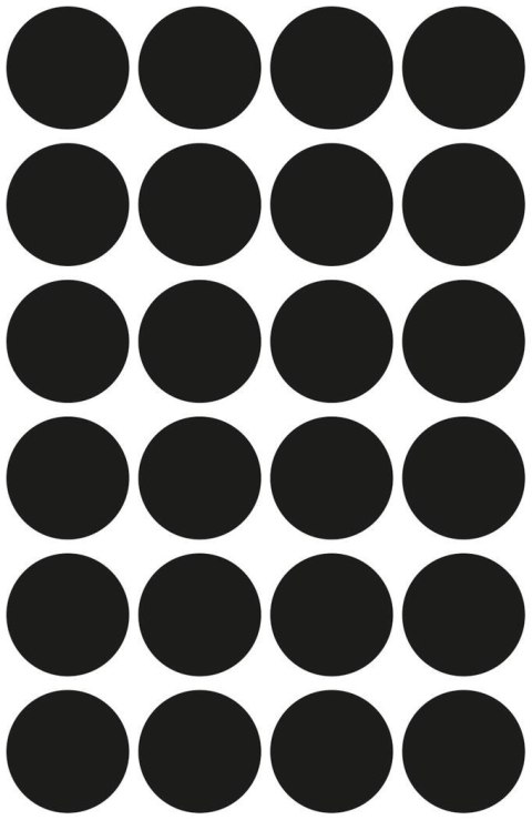 Kółka do zaznaczania 3003 Q18 mm 4 ark. trwałe czarne Avery Zweckform