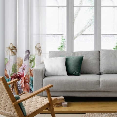 ZASŁONA   GOTOWA EUROFIRANY  NIKOLA 140X250 CM BIAŁY