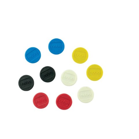 Magnesy do tablic 24 mm, mix kolorów, , 10 szt. Nobo 1915297