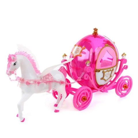 DUŻA KARETA LALKA CHODZĄCY KOŃ DŹWIĘKI ŚWIATŁA 315