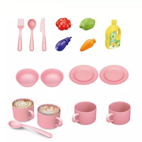 DUŻY ZLEWOZMYWAK AKCESORIA KRAN Z WODĄ 1202-1N