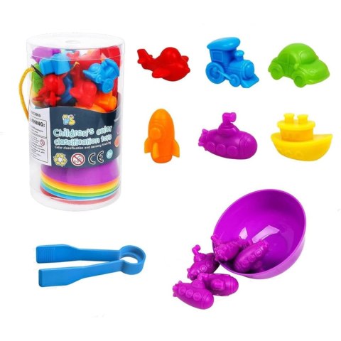 Gumowe pojazdy gra sorter montesorri 2188-17