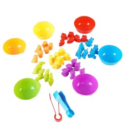 Gumowe zwierzątka gra sorter montesorri 2188-19