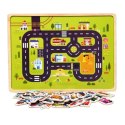 Układanka tablica puzzle magnetyczne samochody pojazdy transport MTF-C01