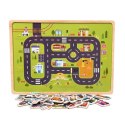 Układanka tablica puzzle magnetyczne samochody pojazdy transport MTF-C01