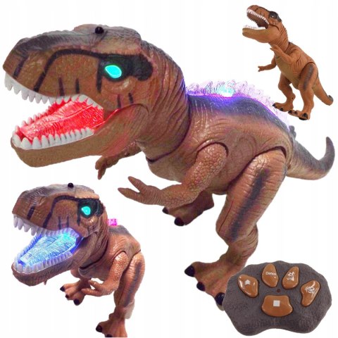 DINOZAUR T-REX PILOT DŹWIĘKI ŚWIATŁA f161B