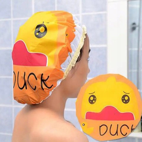 Czepek pod prysznic wodoodporny do włosów kaczka C002K