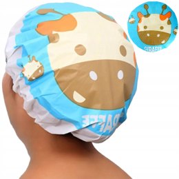 Czepek pod prysznic wodoodporny do włosów żyrafa C002Ż