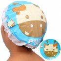 Czepek pod prysznic wodoodporny do włosów żyrafa C002Ż