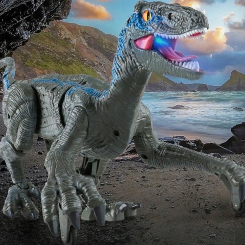 Dinozaur Velociraptor zdalnie sterowany pilot port usb dźwięki QX024SZ