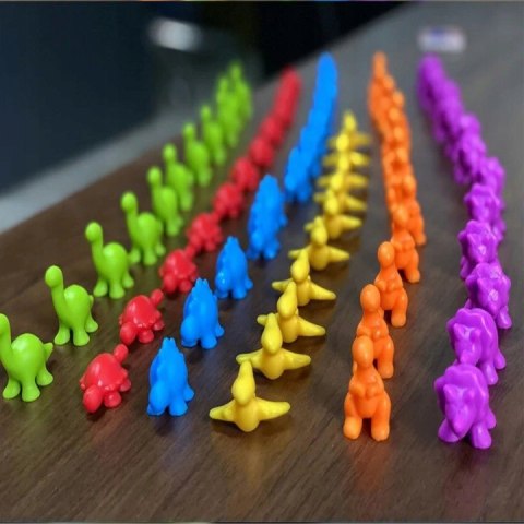 Gumowe dinozaury gra sorter montesorri 2188-20