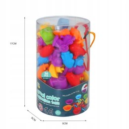 Gumowe pojazdy gra sorter montesorri 2188-17