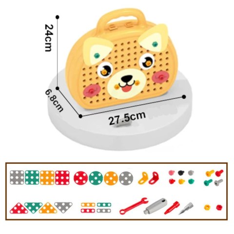 Klocki konstrukcyjne zestaw kreatywny miś RX2000-39Ż