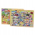 Układanka tablica puzzle magnetyczne samochody pojazdy transport MTF-C01