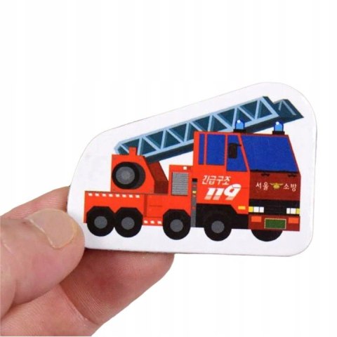 Układanka tablica puzzle magnetyczne samochody pojazdy transport MTF-C01