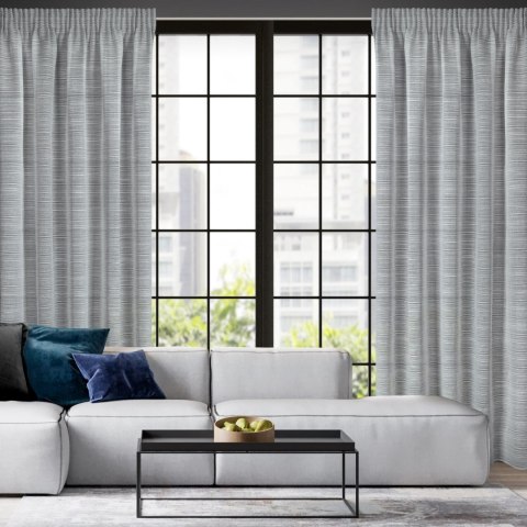 FIRANKA FIRANA GOTOWA ARIA NA TAŚMIE 140X300 CM SZARY